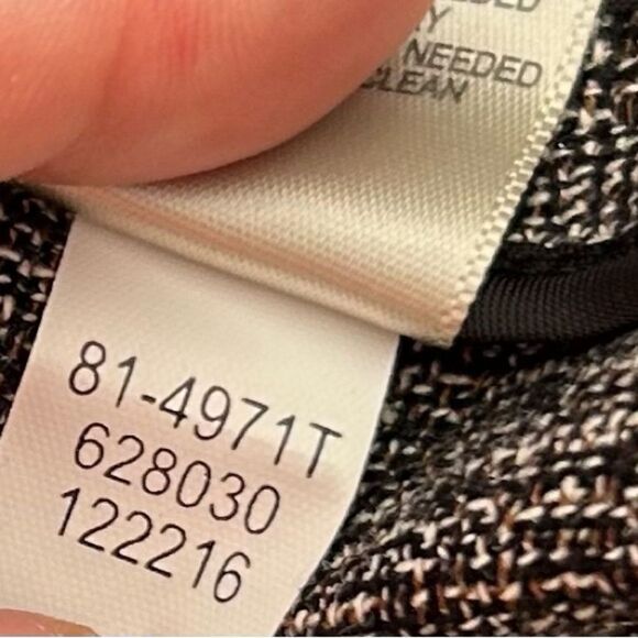 J Jill Blazer Womens Gray Tweed Lightweight Linen Blend Blazer Size Medium Tall - Picture 9 of 13